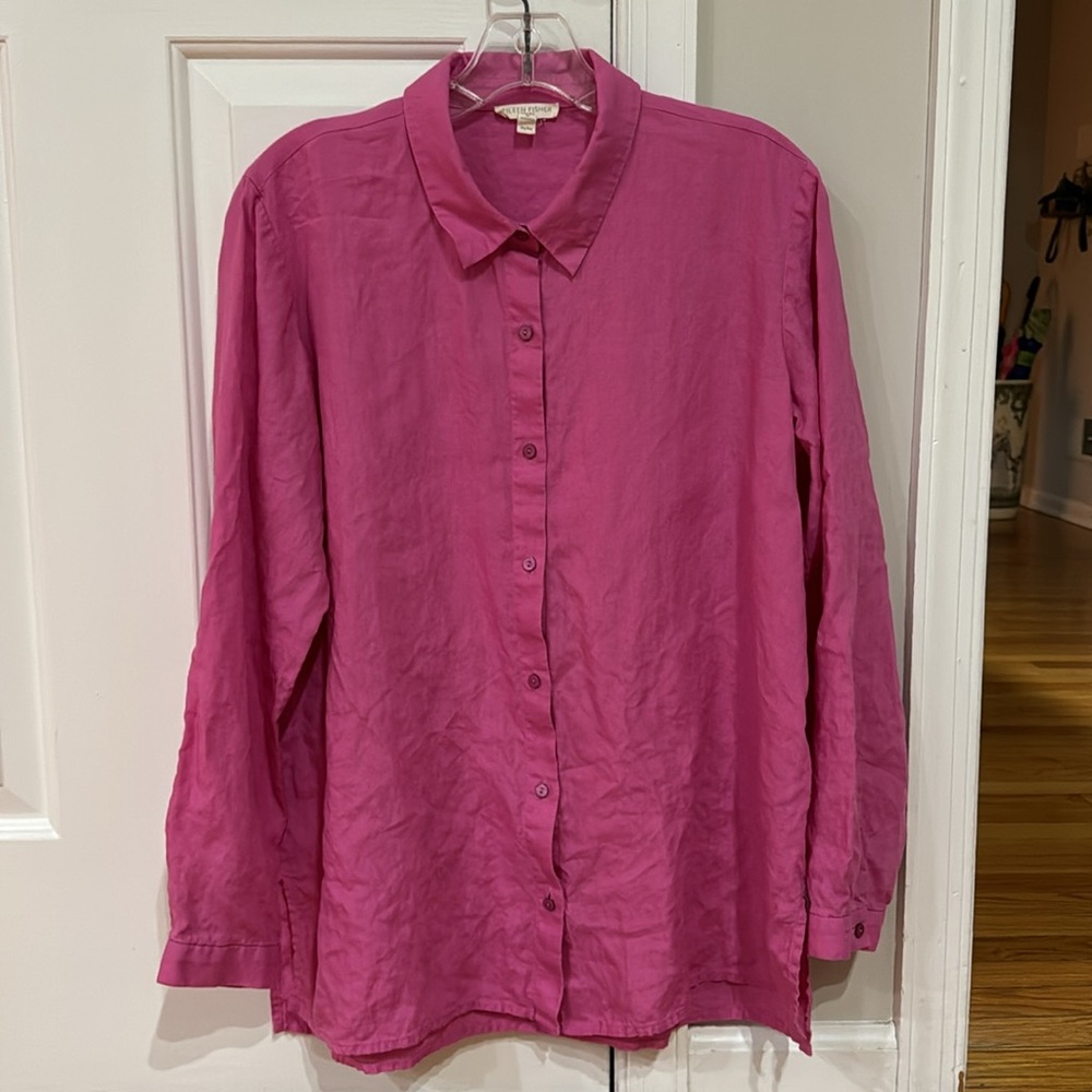 Eileen fisher linen button up